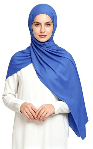 Lina & Lily Maxi Hijab Jersey Premium, Kopftuch Schal Turban für Muslimische Frauen