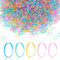 2500 Stück Haargummi Mini Frühlingsfarben Gummiband kleine Durchsichtige Elastische Haargummis Weiche Baby Elastische Scrunchies Stirnbänder für Mädchen Kinder Hochzeitsfrisuren