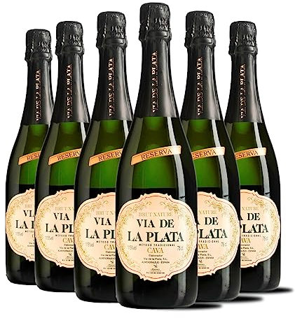 Cava via de la plata - brut nature y semiseco - Mejor cava 2023-75cl (75cl, brut nature)