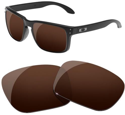 HiCycle2 Verres polarisés de rechange pour lunettes de soleil Oakley Holbrook XL OO9417 59 mm - Plusieurs options, marron, nothing