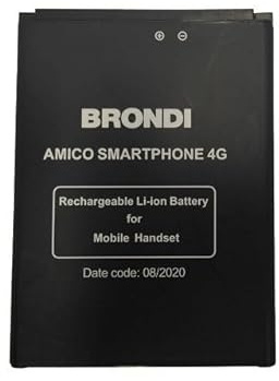 MOVE born to be tech Batteria Originale X BRONDI Amico Smartphone 4G Liion 3,7V 2200mAh Watt 8.14Wh [Dim:76.5x57x5.0]