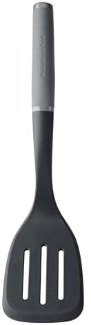 KitchenAid Soft Grip Slotted Turner - Charcoal Grey