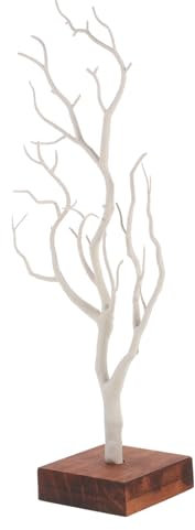TOPBATHY Schmuckständer Antiker Vogelbaumständer Ringe Rack-Turm Halsketten Regal Zweig-Ohrringhalter Schmuckbaumständer Ohrringe dekorativer Baum Nachttisch Ausstellungsstand Ornamente
