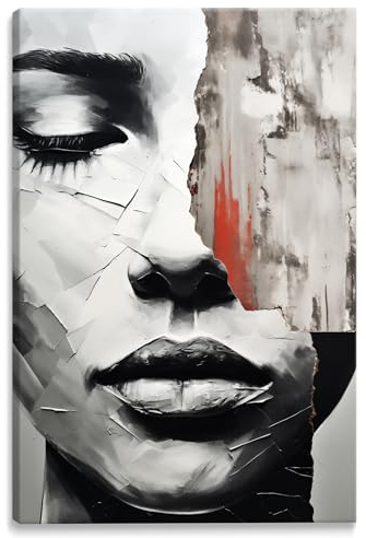 Muralo Wandbilder Abstrakte Motive, Modern, Kunstdruck - 40x50 cm | Leinwandbild, Modernes Design, UV-beständig - ideal für Wohnzimmer, Schlafzimmer und Büro
