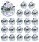 DHSBGWSX 20 bolas de cristal con prisma de cristal, decoración de cristal, accesorios de bricolaje, 20 mm, accesorios para colgar