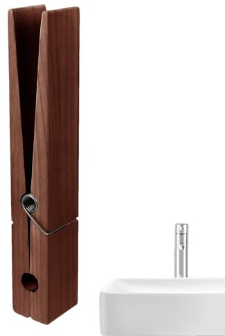 Molletta gigante porta asciugamani in legno, grandi clip per asciugamani da bagno, grandi clip in legno con molla, mollette antiscivolo in legno per lavanderia, vestiti, foto, artigianato