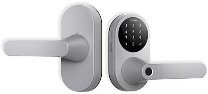 Aqara Smart Lock U300 - Cerradura de puerta de entrada sin llave con mango y huellas dactilares con llaves Apple Home, teclado de pantalla táctil, bloqueo de palanca inteligente compatible con Apple