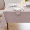 Softalker tischdecken abwaschbar 140 x 100 cm tischdecke leinenoptik tischtuch Wasserabweisende tischwäsche gartentischdecke Table Cloth für Outdoor, Camping, Hochzeiten, Geburtstag (Braun Taupe)