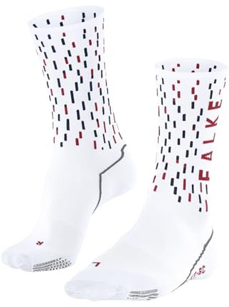 FALKE Unisex Fahrradsocken BC Impulse Peloton U So Funktionsmaterial antiblasen 1 Paar, Weiß White 2006, 37-38