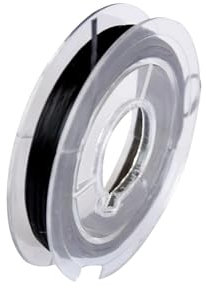 1 Rotolo 0.8mm Filo Elastico per Braccialetti Resistente per Perline 10m Filo Perline per Bigiotteria Fai da te Filo per Gioielli Fai da te (Nero)