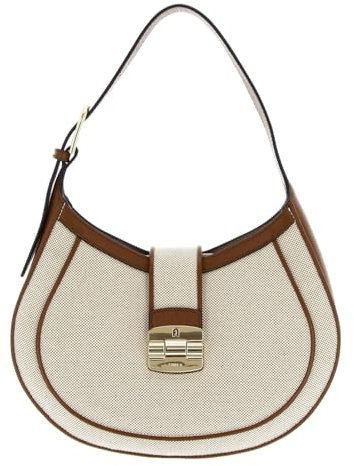 Furla Club 2 Hobo Bag M Naturale + Cognac h