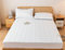 Homxi Fitted Sheet for Mattress,(120 x 200 x 30 cm),Spannbetttücher mit Elastisch Einfarbig mit Rautenmuster Spannbett mit Beige Weiß
