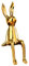 PRETYZOOM Goldene Keramik Osterhasen-Statue Sitzender Hase Deko FüR Tischdeko Garten Deko Und Zuhause Elegante Hasenverzierung Aus Stabiler Keramik