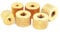 10pcs M2 M2.5 M3 M4 Brass Knurled Thumb Nut Hand Tighten Nuts Twist Cylindrical Knurl Copper Nut(M4-10pcs)