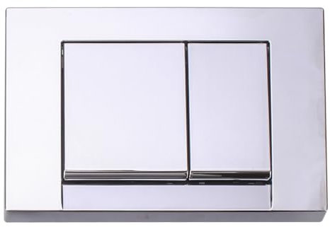 WC Drückerplatte Betätigungsplatte für Vorwandelement WC UWT02L-GE, Glänzende Chromfarbe Quadratische Unterputzplatte, 212 × 142 × 20 mm