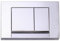 WC Drückerplatte Betätigungsplatte für Vorwandelement WC UWT02L-GE, Glänzende Chromfarbe Quadratische Unterputzplatte, 212 × 142 × 20 mm