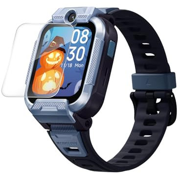 Mibro Z5 4G Reloj Inteligente para niños con Video bidireccional y Llamada telefónica, Reloj GPS para niños con localización en Tiempo Real, Mensajes, 2ATM Impermeable, Función SOS, Despertador, Azul