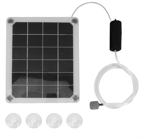 Leiser Betrieb, 20 W, solarbetriebener Luftsprudler für lebendige Wasserumgebungen im Freien