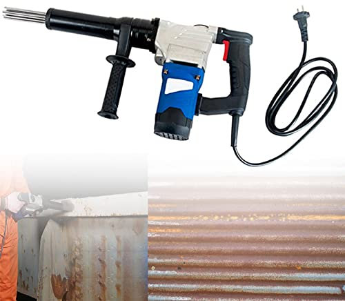 Electric Needle Scaler 1100W High Power Industrial Grade Pistol Grip for Rust, Weld Slag, and Paint Removal 110V