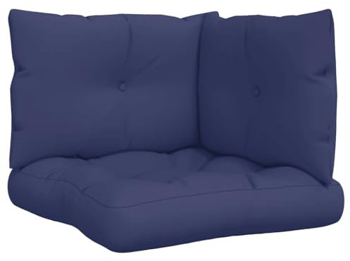 vidaXL Palettenkissen 3 STK. Marineblau Oxford-Gewebe