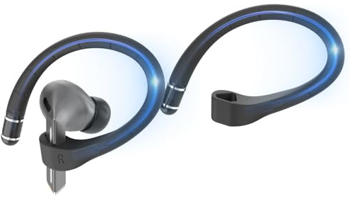 Verlustsichere Ohrhalter für Samsung Galaxy Buds 3 Pro/Galaxy Buds 3, aus Silikon – 1 Paar Ohrhalter + Reinigungstuch + Lanyard, komfortabel für Sport & Alltag, Anti-rutsch und haltbar (schwarz)