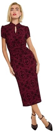 Joe Browns Women's Flocked Stretch Midi Dress Flocked Stretch Midi Dress