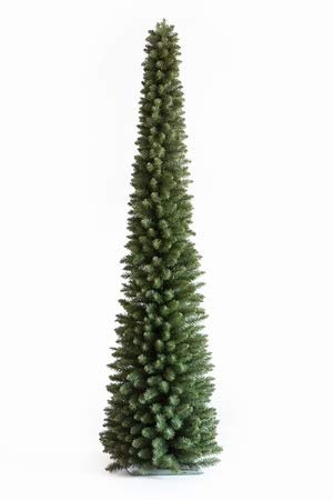 Künstliche Christbaum Säule, 180cm hoch schwer entflammbar - Künstlicher Weihnachtsbaum schmal in Säulenform in B1 von kunstpflanzen-discount.com