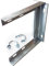 Loops 9 x 9 Heavy Duty Steel TV Aerial Wall/Brick Mounting Bracket & V Bolts Galvanized - Pole/Mast/Clamp Install For Outdoor & Indoor Use