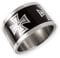 Fly Style Herren Band-Ring Edelstahl 15 mm breit Deutsches Kreuz Bundeswehr, Ring Grösse:19.1 mm