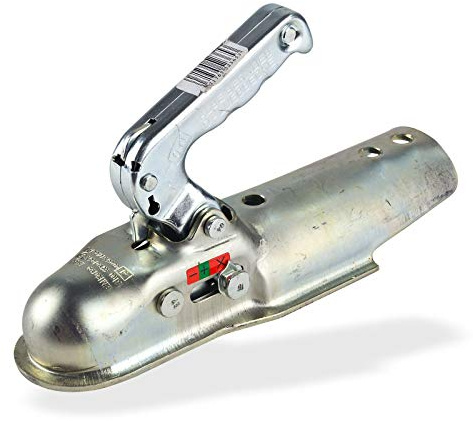 DEMA PKW Zugkugelkupplung d=70mm, verzinkt, 50mm Kugeldurchmesser, für ungebremste Anhänger, 100kg Stützlast, 1500kg Anhängelast, robust, korrosionsgeschützt, geprüft nach 94/20/EG, einfache Montage