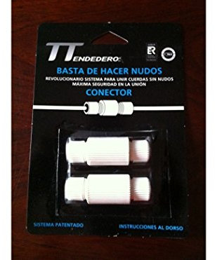 Tendederos Y Tiradores. Blanco Xxx37791 - Conector cuerdas s/nudo tend y tirad 2 pz