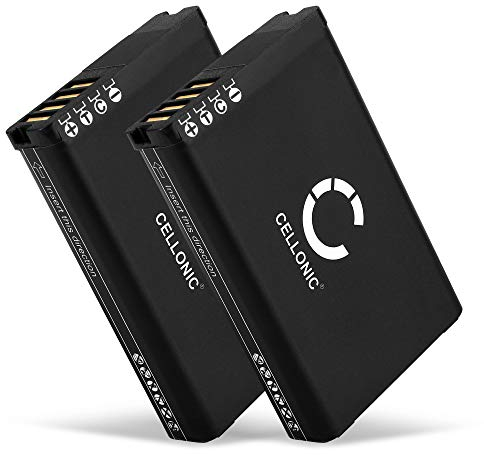 CELLONIC, Navigation Batterie, Compatible avec Garmin VIRB, Monterraâ„¢ VIRB Elite Alpha 100 (2200mAh, 3.7V) 2 Pièces