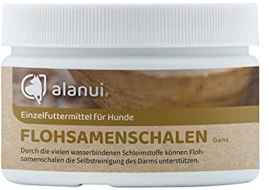 alanui Flohsamenschalen ganz für Hunde, 100 g Dose