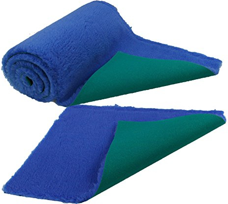 Traditional Royal Blue High-Grade Vet Bedding 30mm THICK ROLL WHELPING FLEECE DOG PUPPY PRO BED