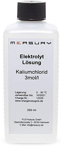 Measury Kaliumchlorid Lösung - KCL Lösung, Aufbewahrungslösung pH Elektrode - KCL 3 MOL für pH und Redox Elektroden