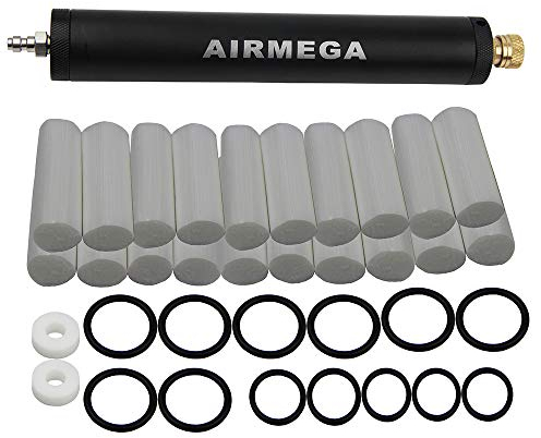 Mangobuy Hochdruck-PCP-Handpumpe Luftfilter Öl-Wasser-Separator für Hochdruck-PCP 40mpa / 400bar / 6000psi Luftpumpe (Schwarz)