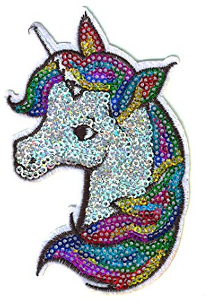 Set Products Top Bügelbilder ! Iron on Patch Einhorn - Bügeleisen Patches zum Anpassen Ihrer Kleidung oder Taschen - Einorn, Unicorn, DIY, Anpassung - Mehrere Modelle verfügbar