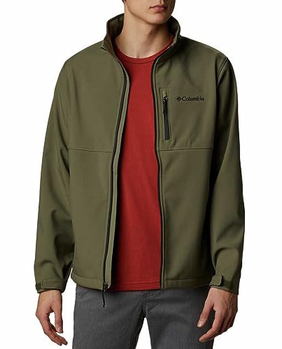 Columbia Men's Ascender Softshell Jacket Shell, Stone Green, M