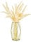 Glass Vase for Flowers Gold, Modern Small Vases for Pampas Grass with Geometric Metal Rack for Artificial Flowers Living Room Dining Table Decoration Wedding Centrepiece Ornaments, 21.5cm Height