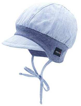 maximo Baby-Jungen Stoffmütze Hut, Adria-weiß-Streifen, 45