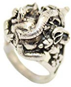 Rajasthan Gems Tribal Tempel Schmuck 925 Sterling Silber Gott Ganesha Ring Größe O, Sterling Silber