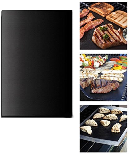 Lobwerk BBQ Grillmatten 50x40 cm mit Antihaft Teflon Beschichtung Zum Grillen für Gasgrill Holzkohle Lebensmittelkonform (1x)