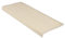 Floordirekt Sisal Stufenmatten innen 1 Stück eckig, Treppenstufen Matten für Holztreppen, antirutsch Treppenteppich Selbsklebennd und Allergikerfreundlich (Elfenbein, mit Lippe 65 x 23,5 cm)