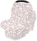 xigua Housses de siège auto douces pour bébé - Auvent pour poussettes - Pour nouveau-nés - Tablier d'allaitement - Motif léopard rose