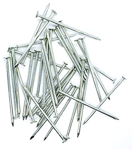 2.4mm x 60mm Long Multi Purpose Steel Zinc Nails Bright Finish (Pack of 50)