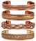 Touchstone NEU Indian Bollywood Wishes Handmade Twisted Wire Braided Assorted Wrist Enhancers 0.50cm Free Size Designer Jewelry Cuff Bracelets Set of 4 in Gold Tone for Women.