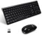 LeadsaiL KF29 - Set tastiera e mouse wireless, mouse USB wireless e tastiere compatte per computer, layout QWERTY UK, per laptop HP/Lenovo e Mac, nero