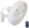 LUCCI AIR Wandventilator Breeze, Ventilator inkl. Fernbedienung, Wandlüfter mit Schwenkautomatik, Ø 46 cm, weiß