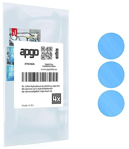 apgo 4 Stück Hybrid Kameraschutz, Kamera-Schutzglas kompatibel mit ZTE Axon 40 Ultra, Linsenschutz, 9H Härte, Schutz für Kameraobjektiv, Anti-Kratzer, transparent