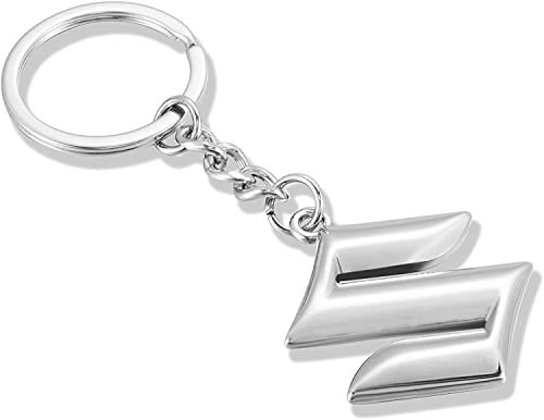 XIANGPICHI Schlüsselanhänger mit 3D-Chrom-Auto-Logo, Legierung, Autozubehör, Fitsuzuki, One size